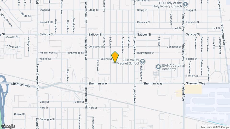 7333 Camellia Ave Map and Location Details