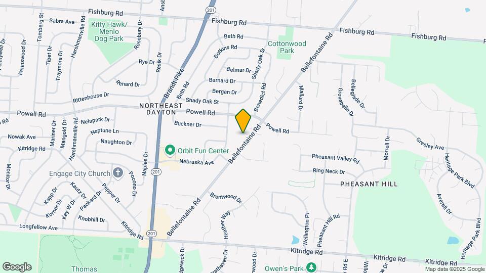 5483 Bellefontaine Rd Map and Location Details