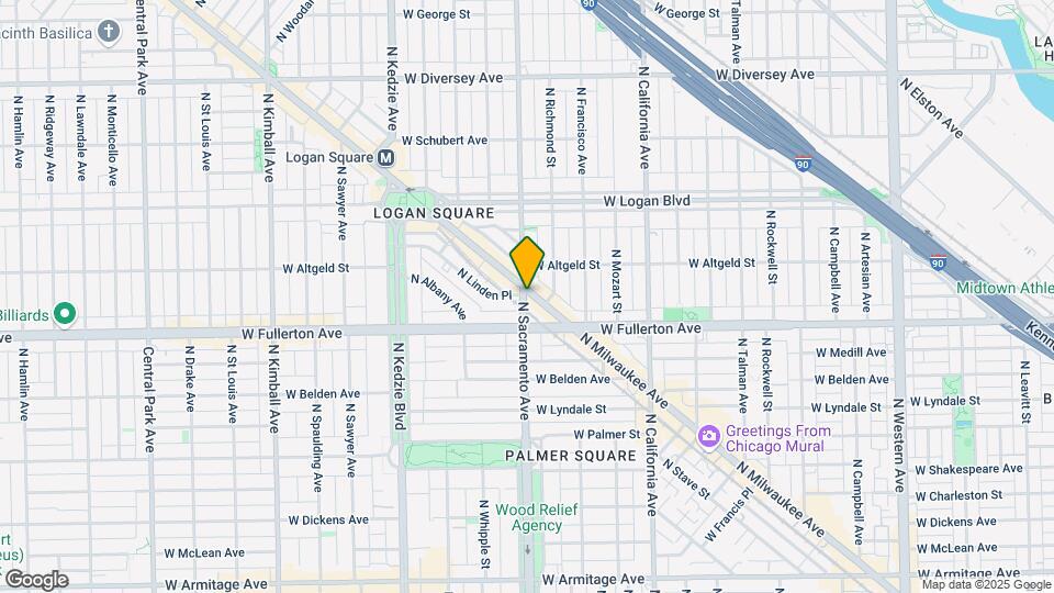 2450 N Milwaukee Ave, Unit 3f Map and Location Details