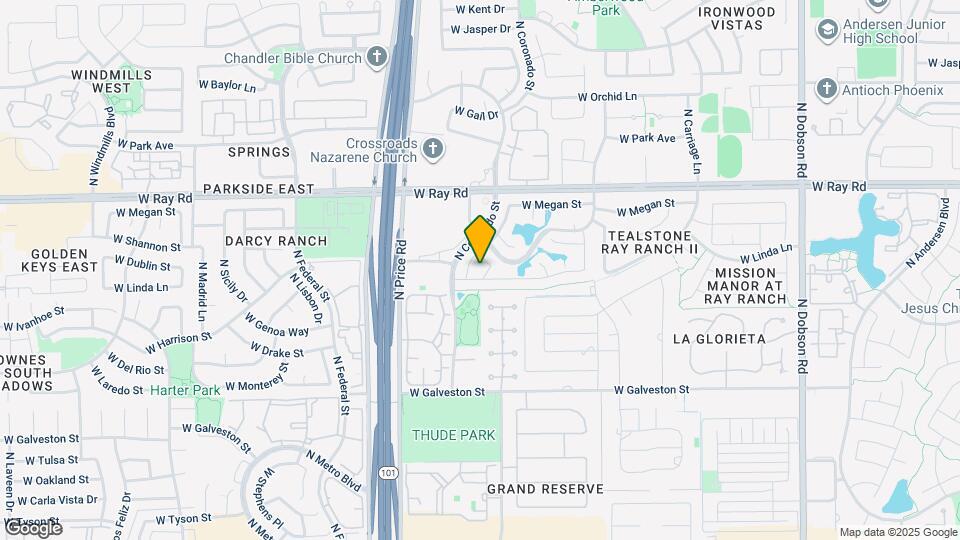832 N Benson Ln Map and Location Details
