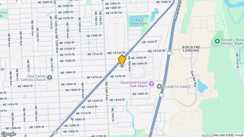 1725 NE 148th St Map and Location Details
