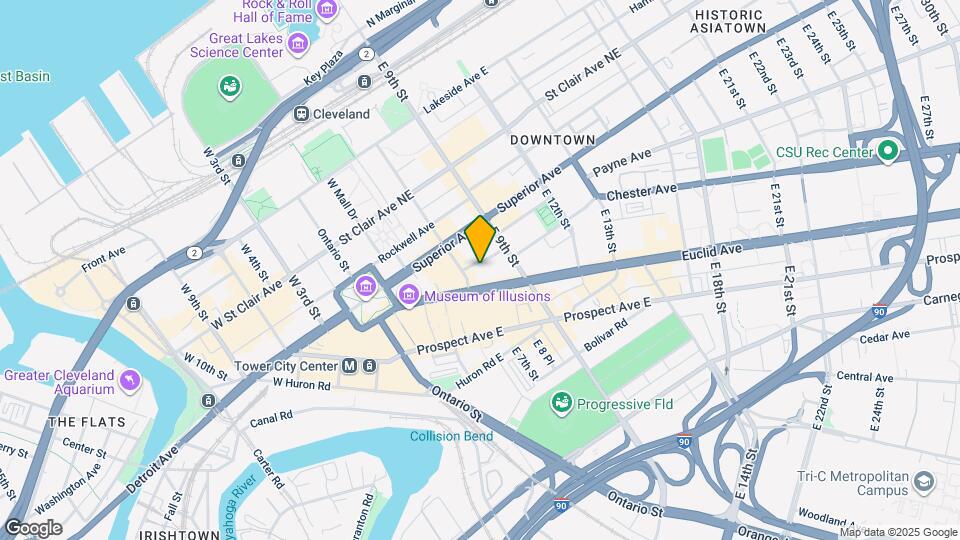 Lofts at 629 Euclid Mapa y Detalles de la Ubicación