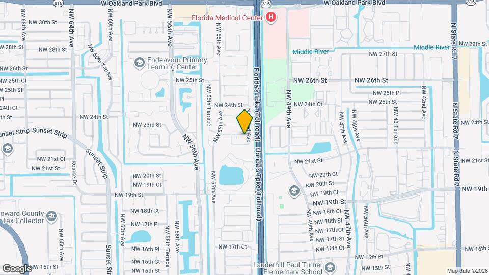 5210 NW 22nd St, Unit #5212 Map and Location Details