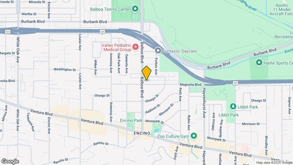 16843 Magnolia Blvd Map and Location Details