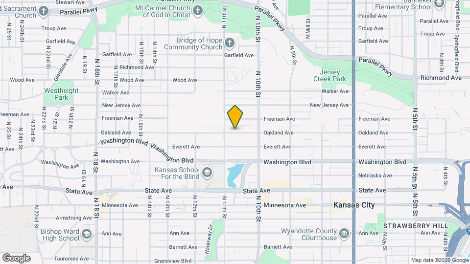 1044 Oakland Ave Map and Location Details