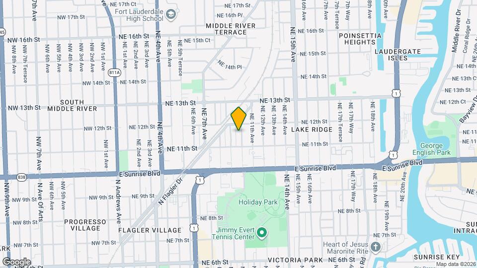 1125 NE 10th Ave Map and Location Details