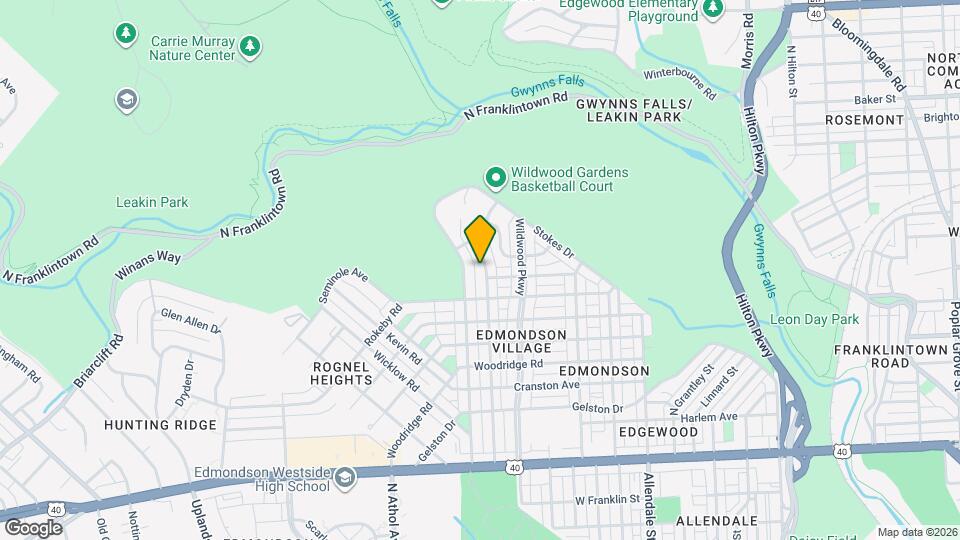 1216 N Augusta Ave Mapa y Detalles de la Ubicación