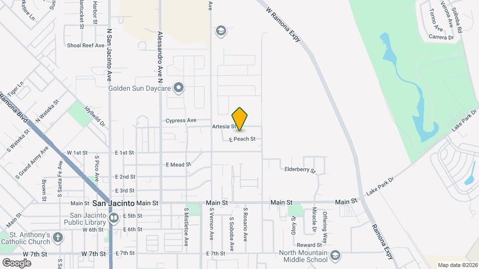 757 E Peach St Map and Location Details