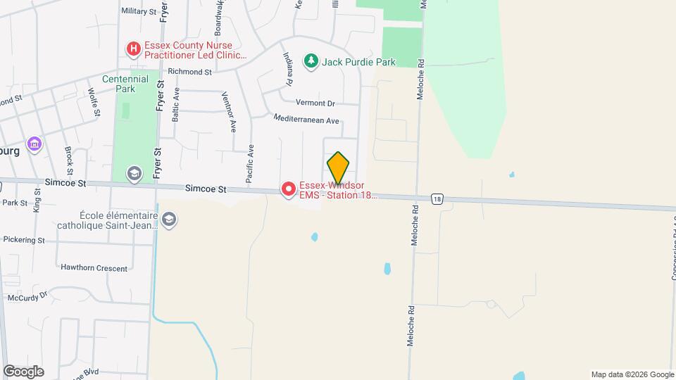 600 Simcoe St Map and Location Details