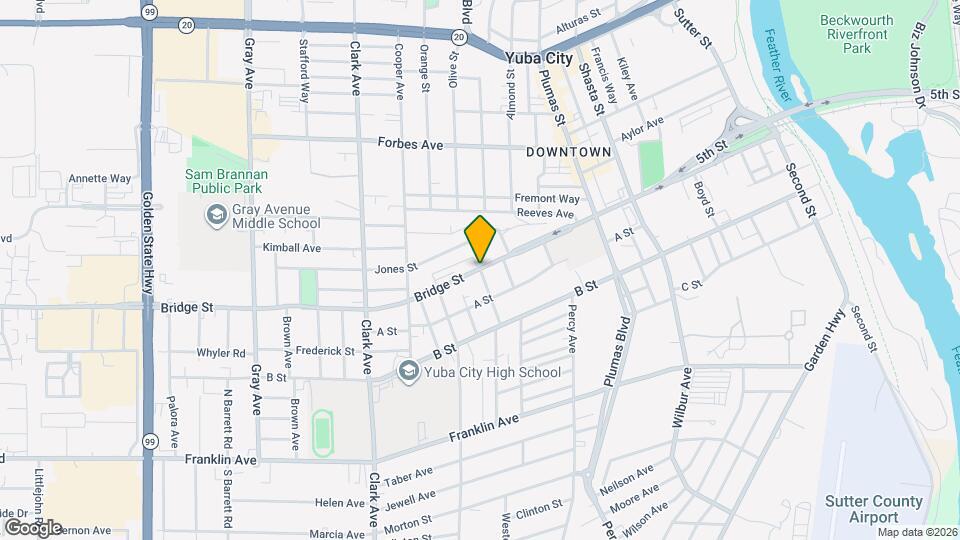 834 Hawthorne St Map and Location Details