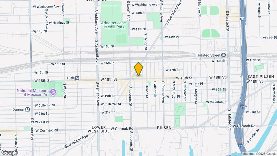 1328 W 18th St Map and Location Details