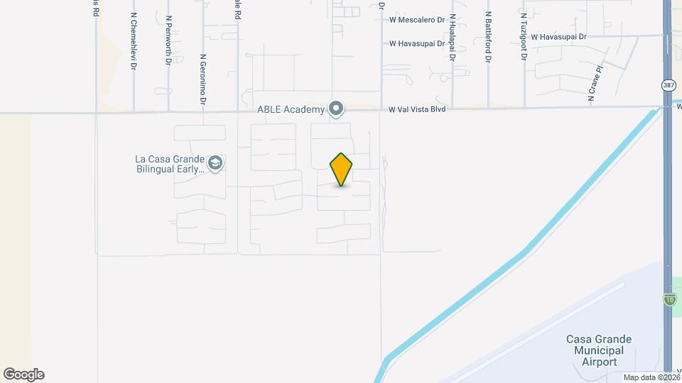 1060 W Castle Ct Map and Location Details