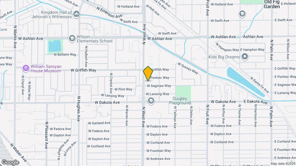 1222 W Saginaw Way Map and Location Details