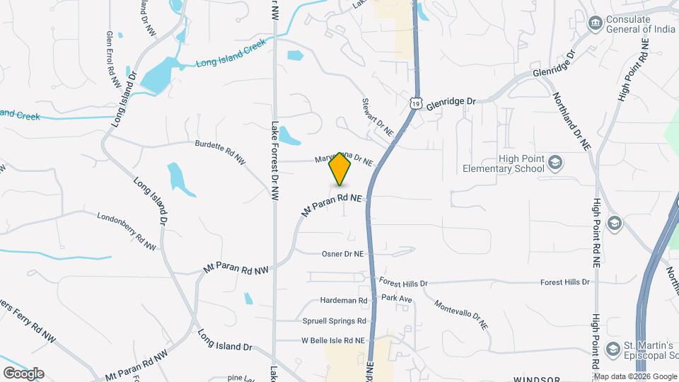 138 Mt Paran Rd NE Map and Location Details
