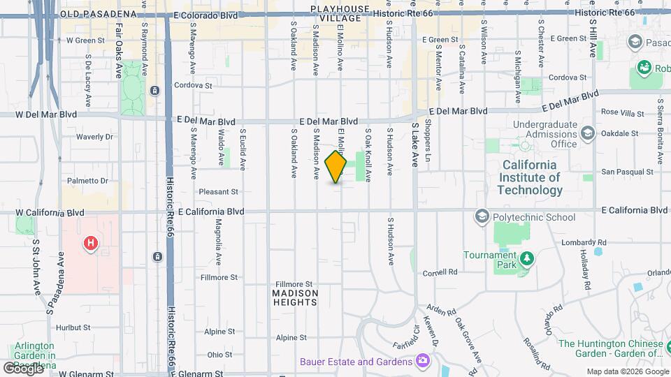 511 S El Molino Ave Map and Location Details