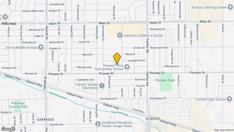 715 Crane St Map and Location Details