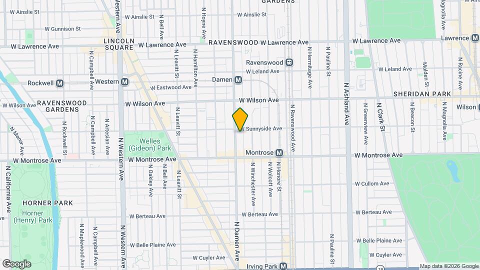 4441 N Damen Ave, Unit 3 Mapa y Detalles de la Ubicación
