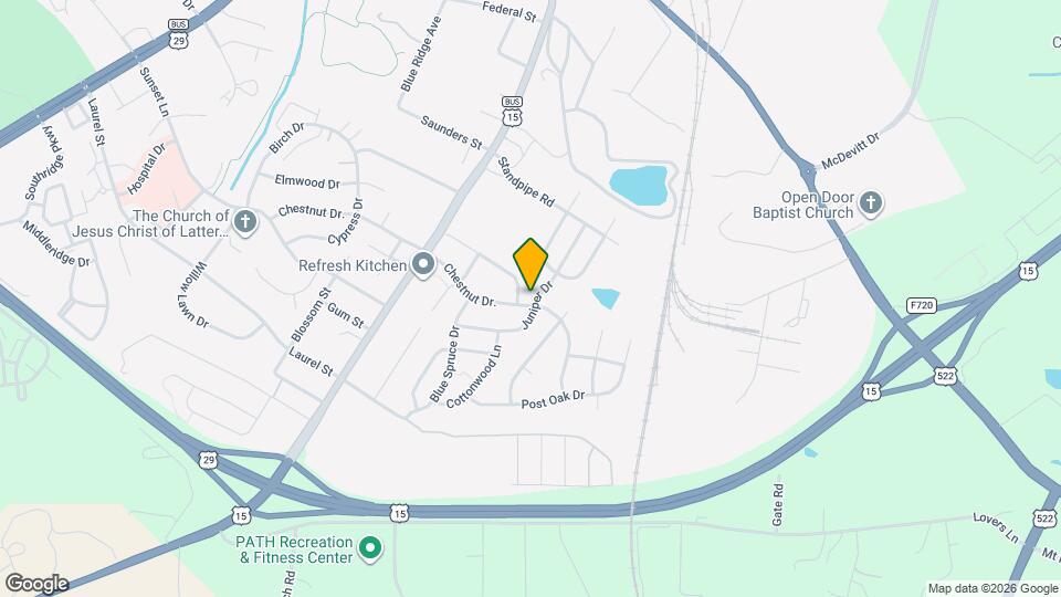 2156 Chestnut Dr. Map and Location Details
