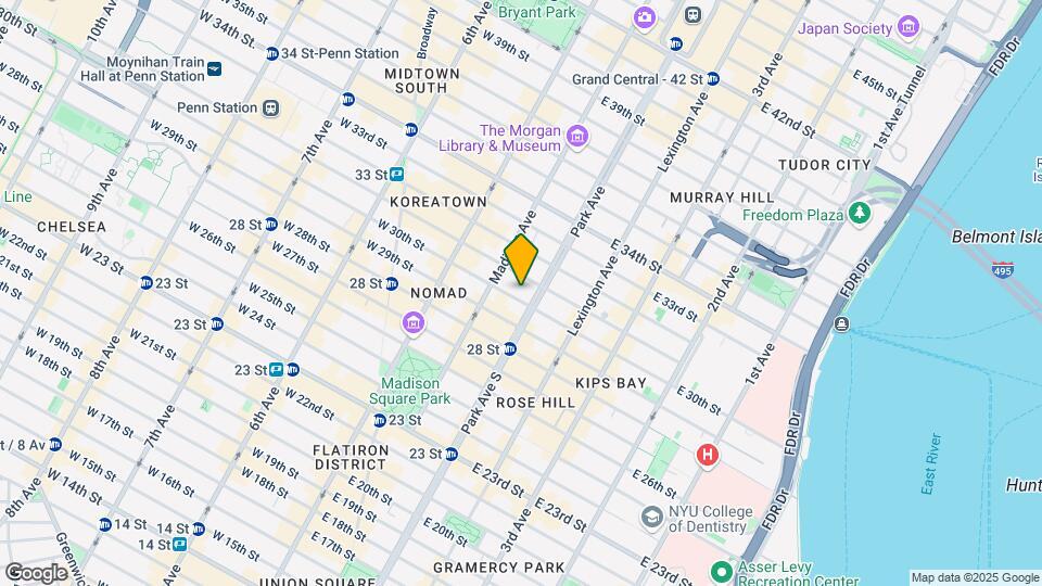 41 E 30th St Mapa y Detalles de la Ubicación
