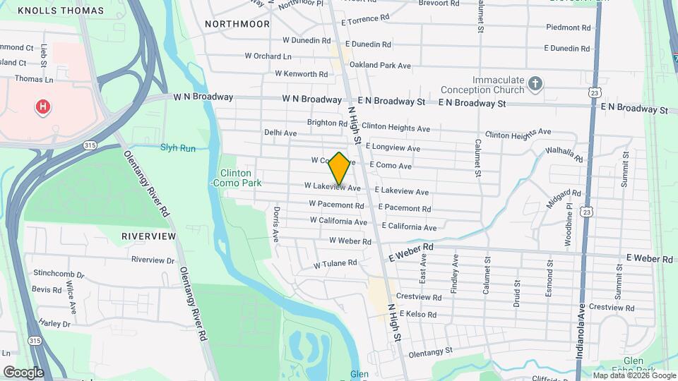 55 W Lakeview Ave Map and Location Details