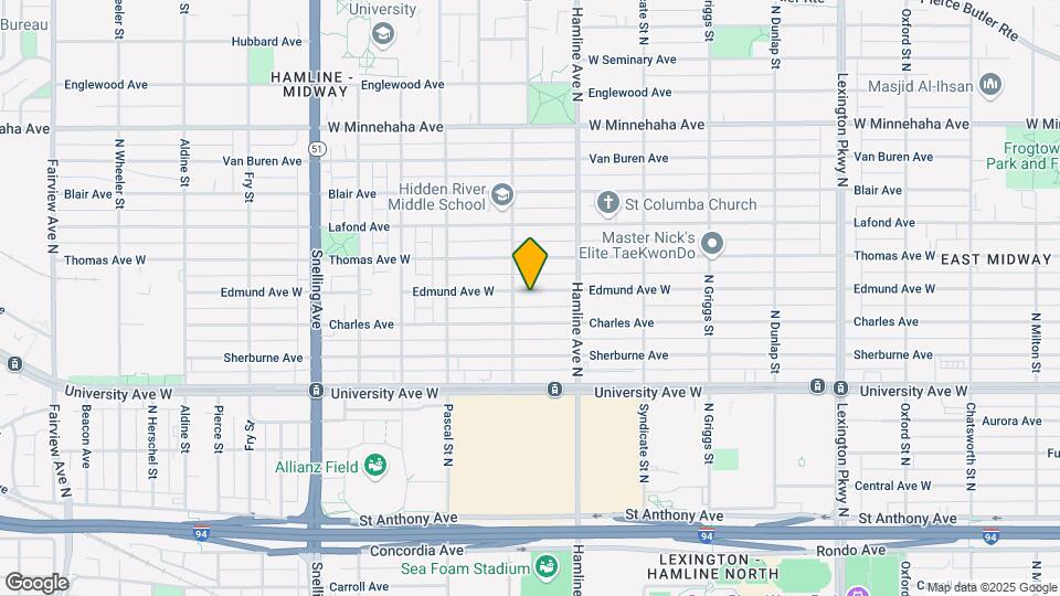 1386 Edmund Ave, Unit 2 Map and Location Details