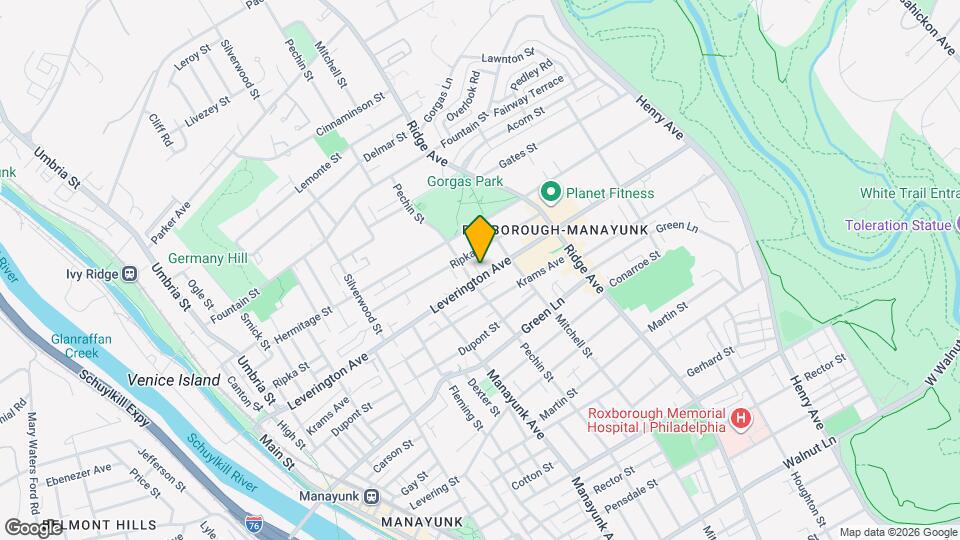 406 Leverington Ave Map and Location Details