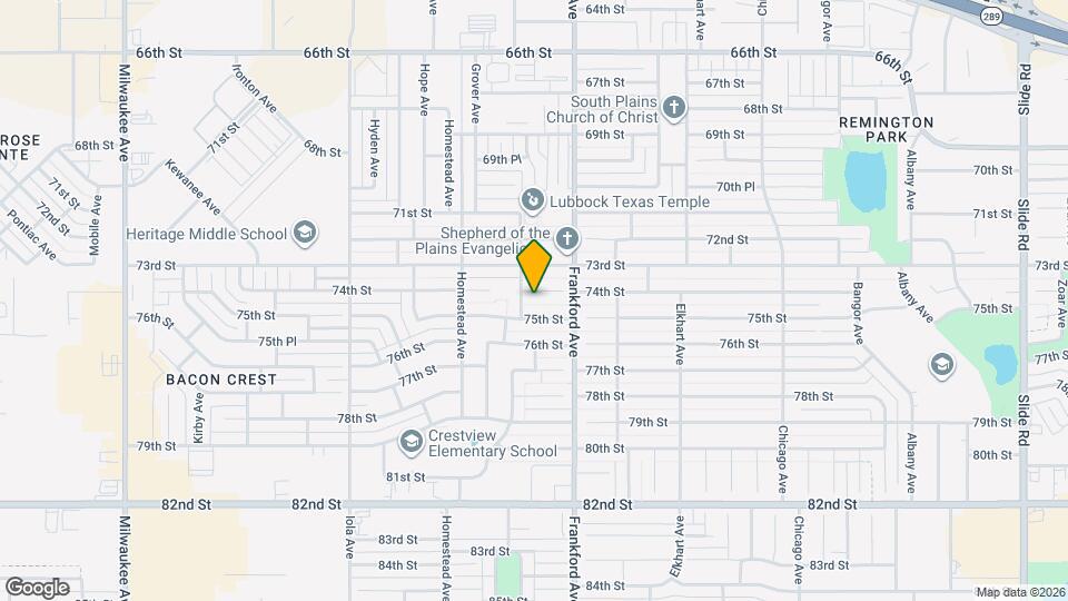 5813 74th St Map and Location Details