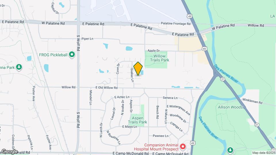 1481 Quaker Ln Map and Location Details