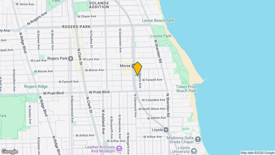 1336 W Farwell Ave Map and Location Details