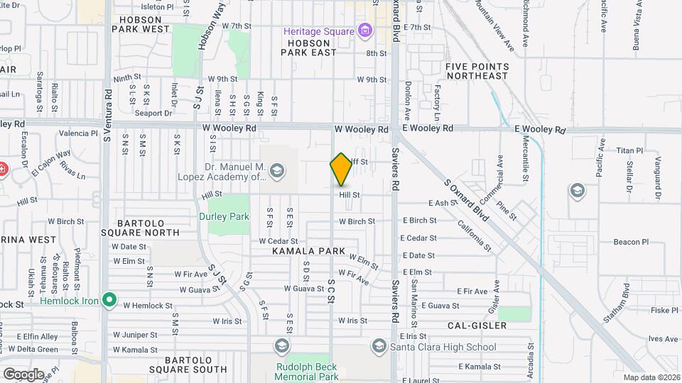 327 W Hill St Map and Location Details