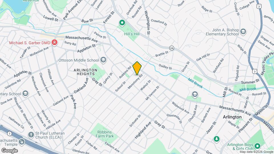 23 Menotomy Rd Map and Location Details