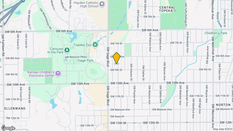 829 SW Cambridge Ave Map and Location Details