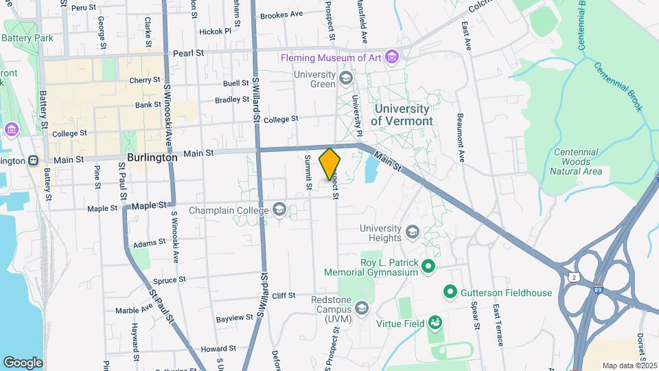 205 S Prospect St Map and Location Details