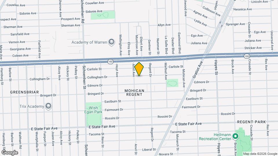 14134 Collingham Dr Map and Location Details