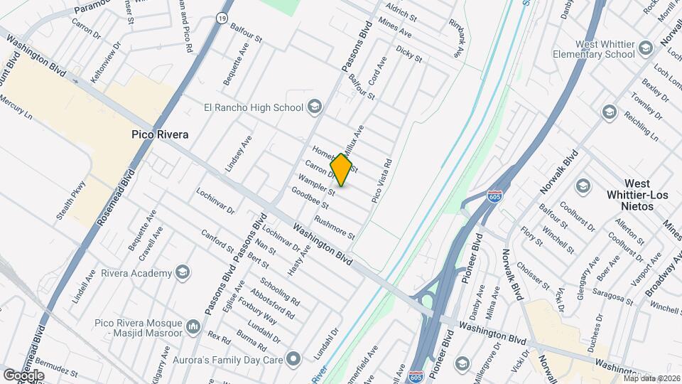 9619 Wampler St Mapa y Detalles de la Ubicación