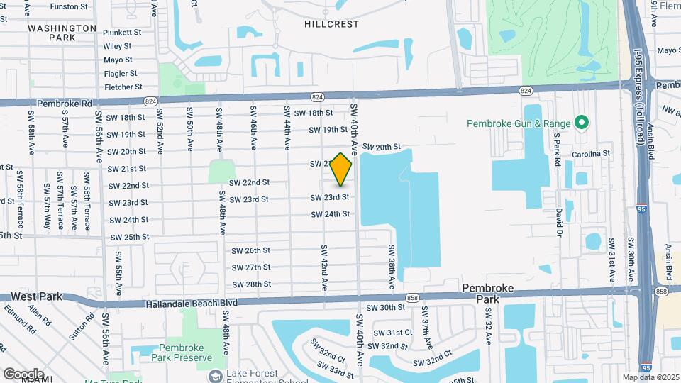 4051 SW 23rd St Map and Location Details