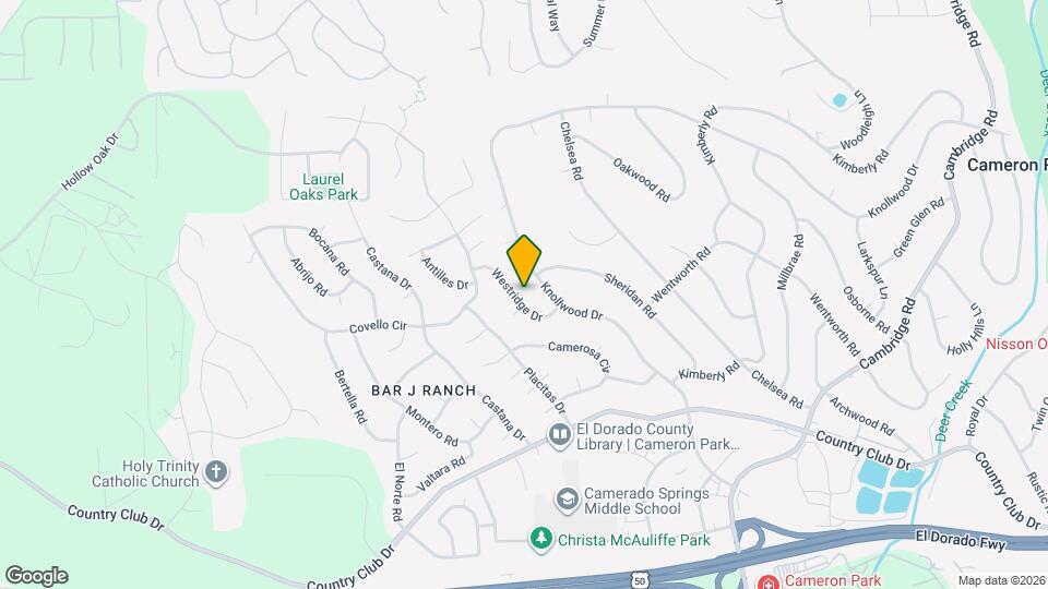 2555 Westridge Dr Map and Location Details