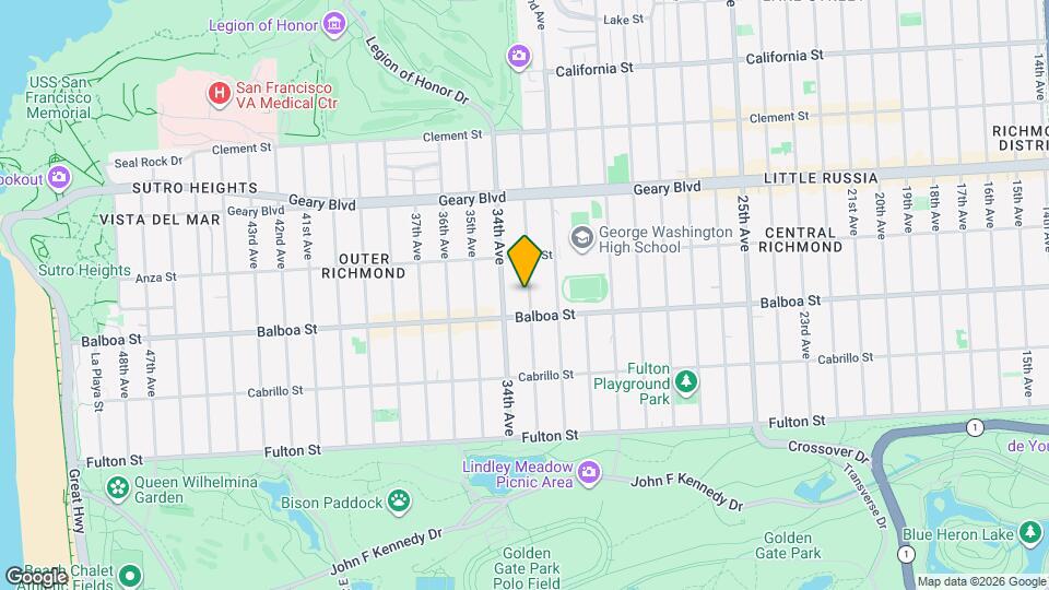 663 33rd Ave Map and Location Details