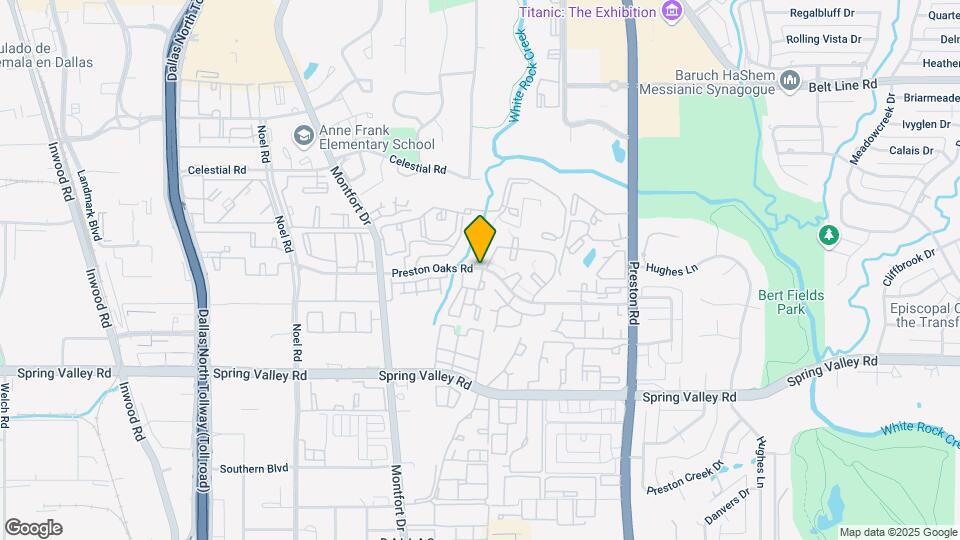 5626 Preston Oaks Rd Map and Location Details