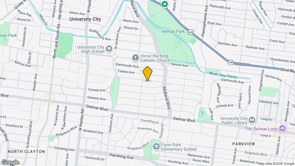 7248 Amherst Ave Mapa y Detalles de la Ubicación