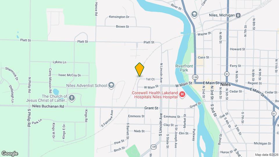 River Oak Apartments Map and Location Details
