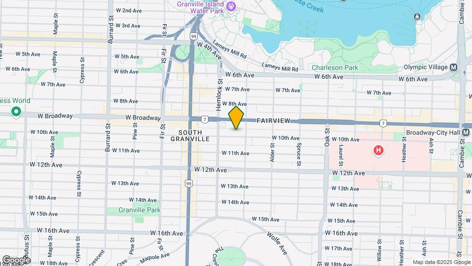 1337 W 10th Ave Map and Location Details