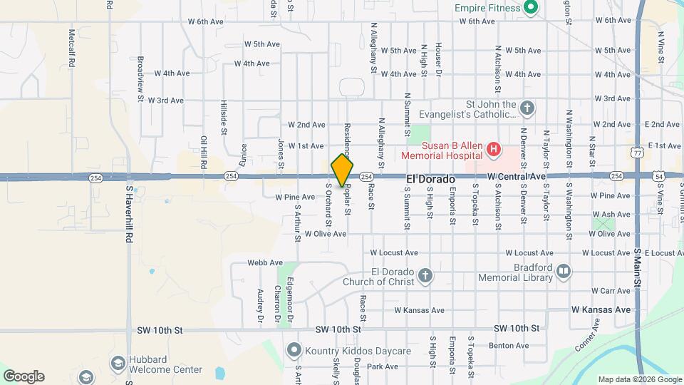 111 Poplar St Map and Location Details