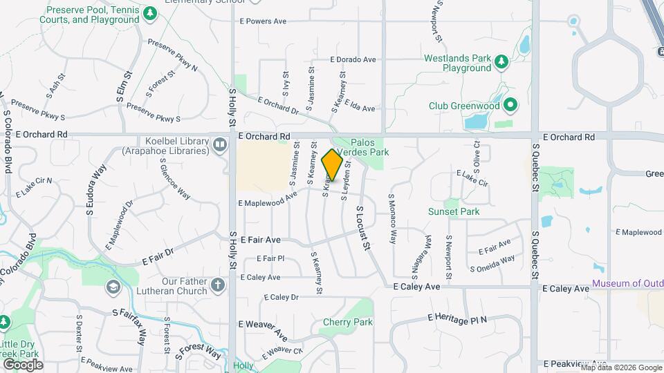 5994 S Krameria St Map and Location Details