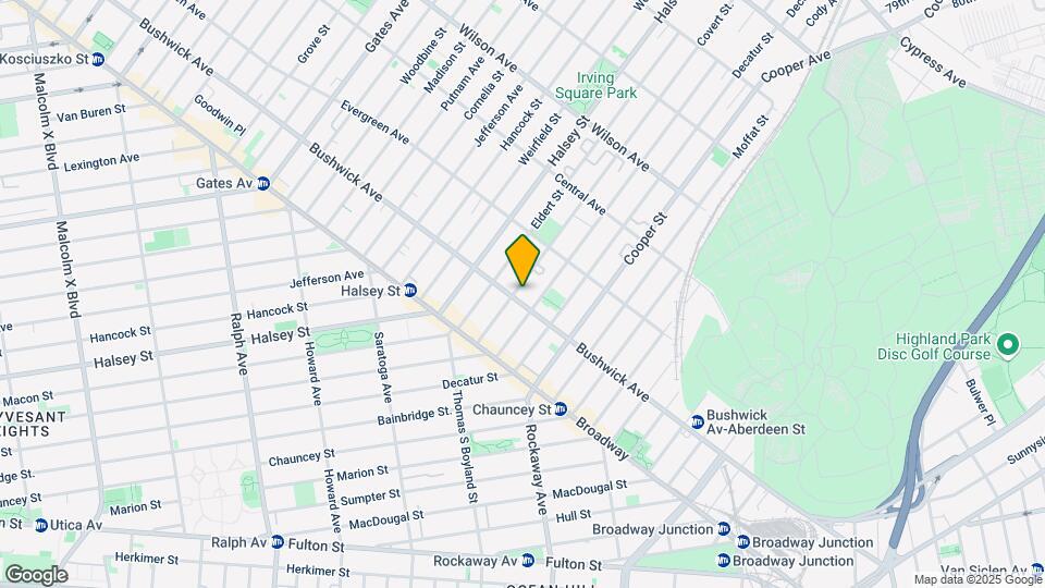 1321 Bushwick Avenue Map and Location Details