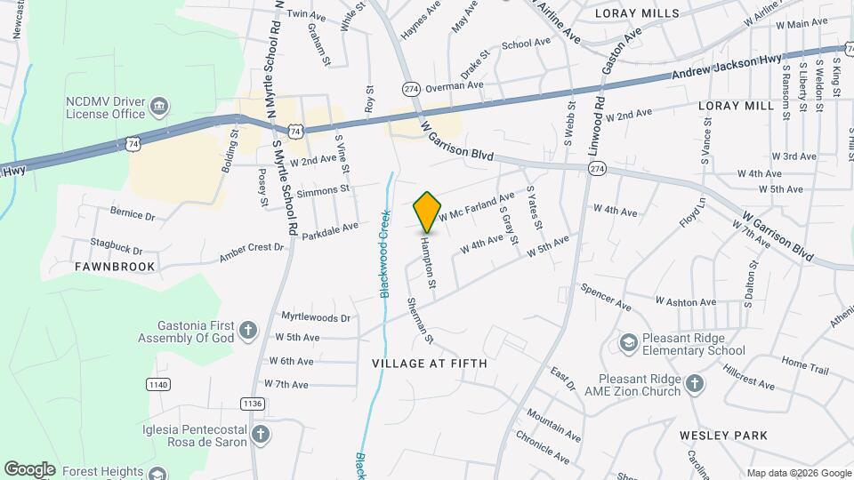 412 Hampton St Map and Location Details