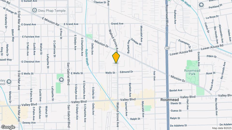 4433-4439 1/2 Walnut Grove Ave Map and Location Details