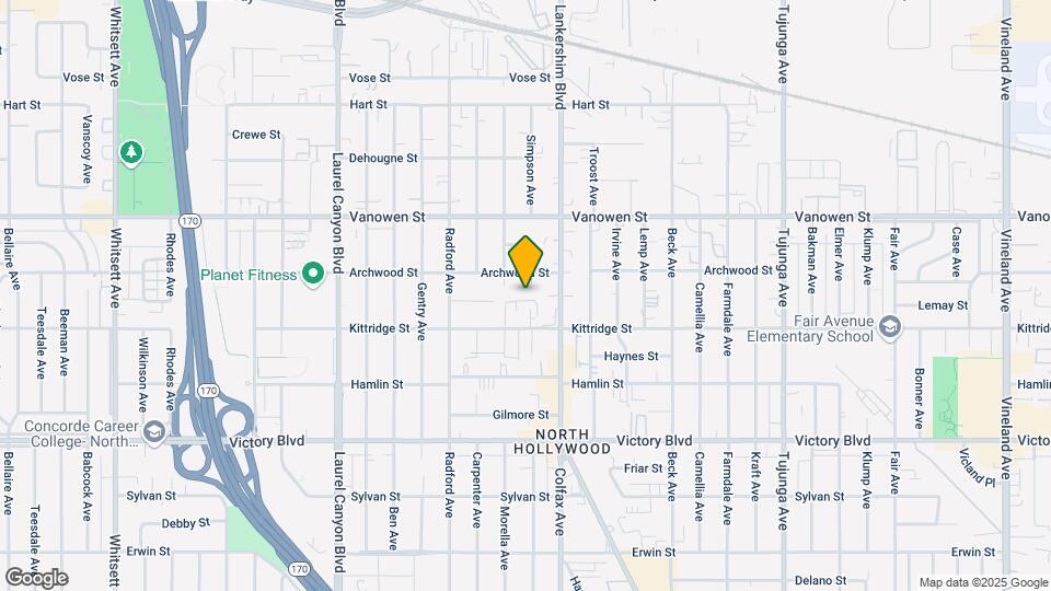 6641 Simpson Ave Map and Location Details