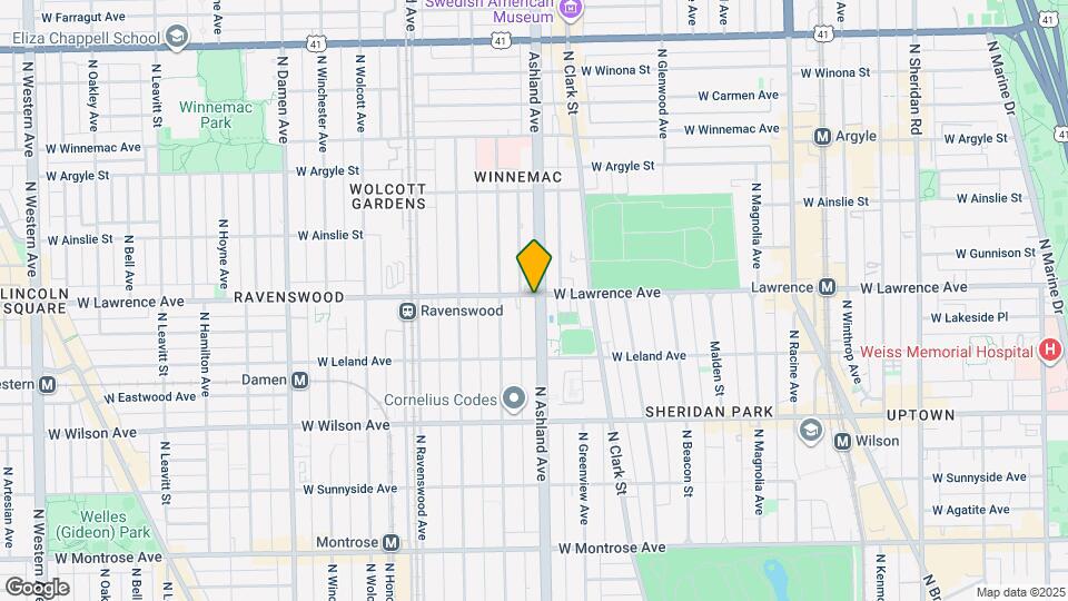 1619 W Lawrence Ave, Unit 2 Map and Location Details