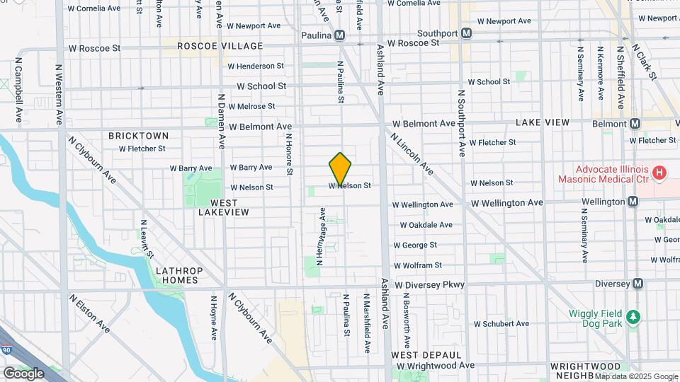 1703 W Nelson St, Unit 1 Map and Location Details